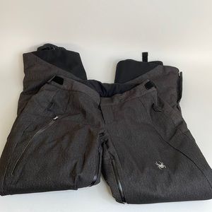 Spyder Section Ski Pants - Insulated Charcoal Gray size 10